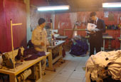 Labour inspection in a sweatshop in Brazil